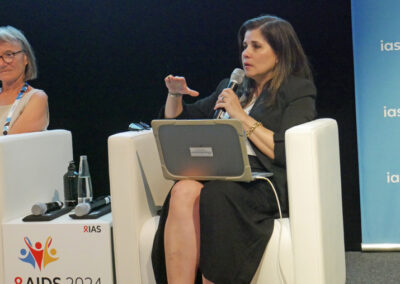 Claudia Ordóñez at the 2024 AIDS Conference